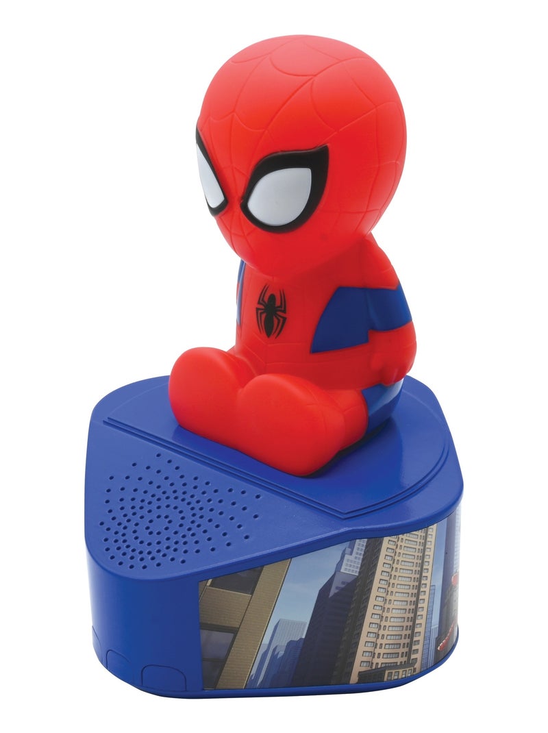 Altifalante bluetooth com estatueta luminosa do homemaranha Azul - Kiabi