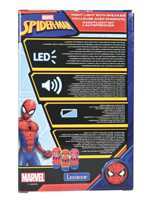 Altifalante bluetooth com luz de presença do homemaranha - Kiabi