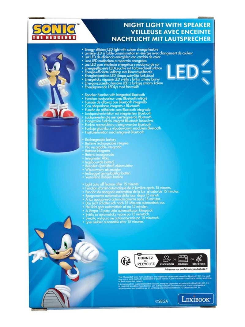 Altifalante bluetooth com luz de presença sónica Azul - Kiabi