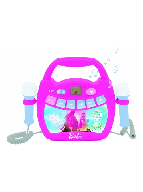 Altifalante bluetooth da barbie com microfones e efeitos de luz - Kiabi
