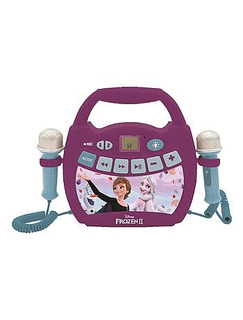 Altifalante bluetooth disney frozen luz com microfones e bateria recarregável