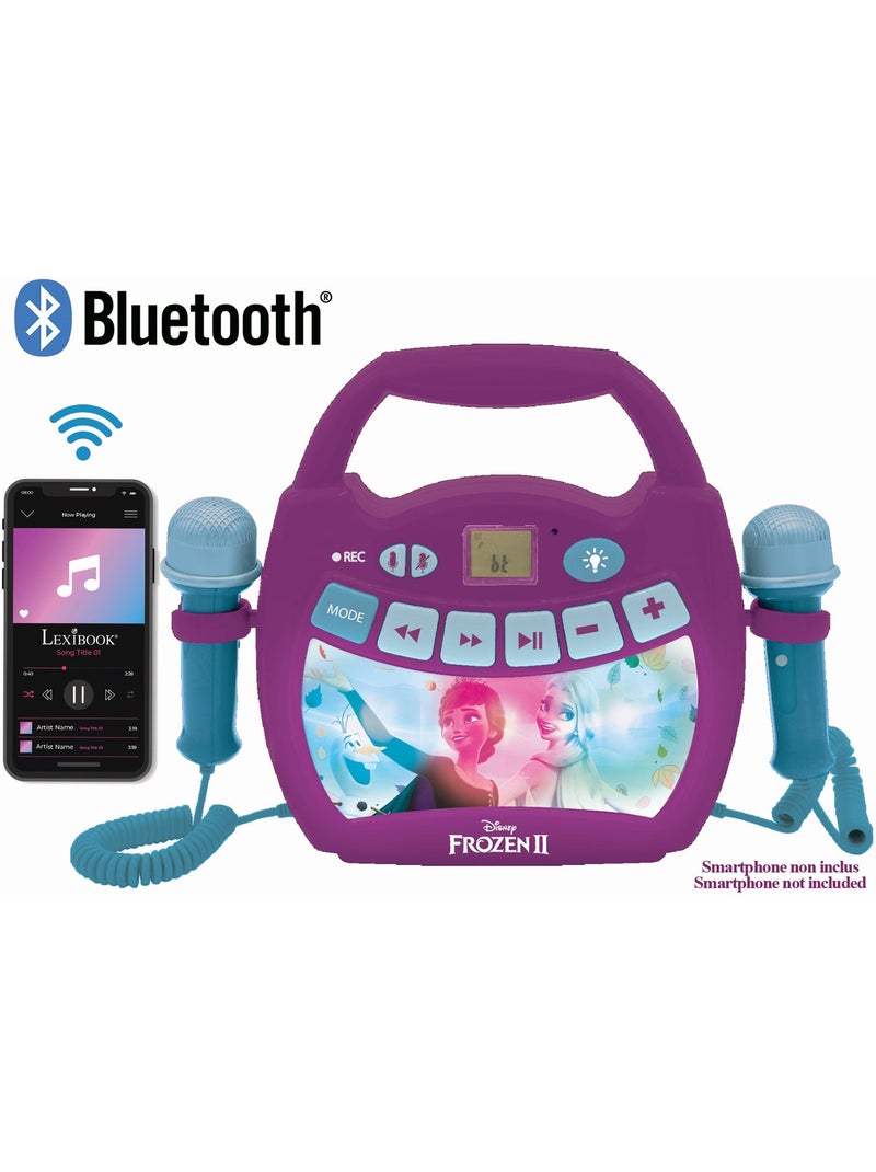 Altifalante bluetooth disney frozen luz com microfones e bateria recarregável Roxo - Kiabi