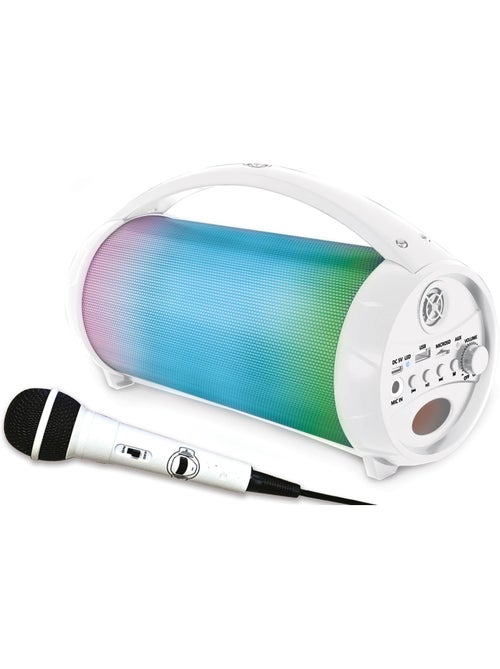 Altifalante bluetooth iparty com luzes e microfone - Kiabi