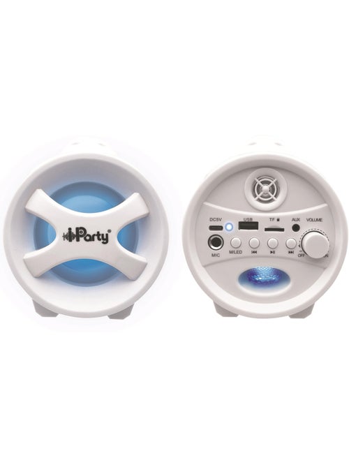Altifalante bluetooth iparty com luzes e microfone - Kiabi