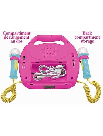 Altifalante bluetooth leve da minnie rato com microfones e bateria recarregável