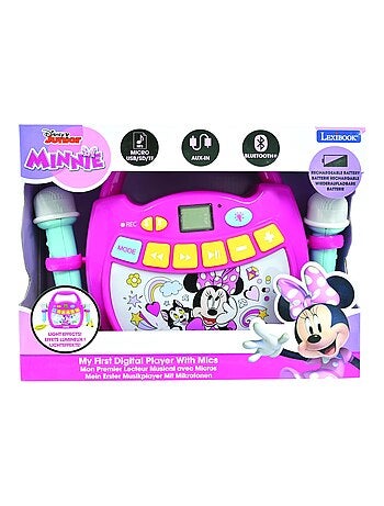 Altifalante bluetooth leve da minnie rato com microfones e bateria recarregável