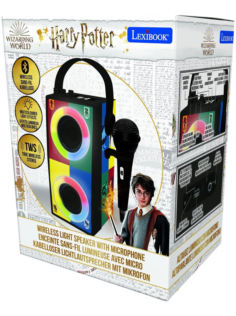 Altifalante bluetooth® portátil harry potter com luzes e microfone Preto - Kiabi