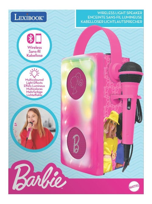 Altifalante bluetooth® potente da barbie luminoso com microfone - Kiabi