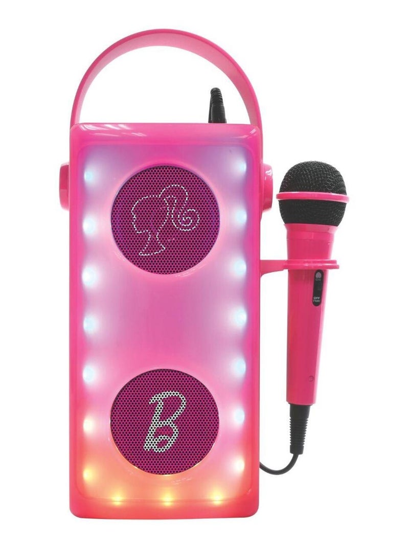 Altifalante bluetooth® potente da barbie luminoso com microfone Roxo - Kiabi