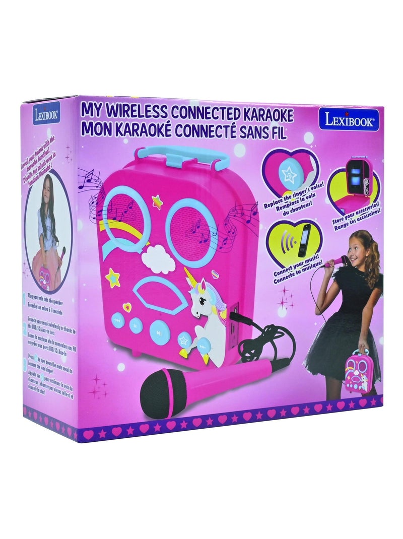 Altifalante bluetooth unicórnio com microfones Rosa - Kiabi
