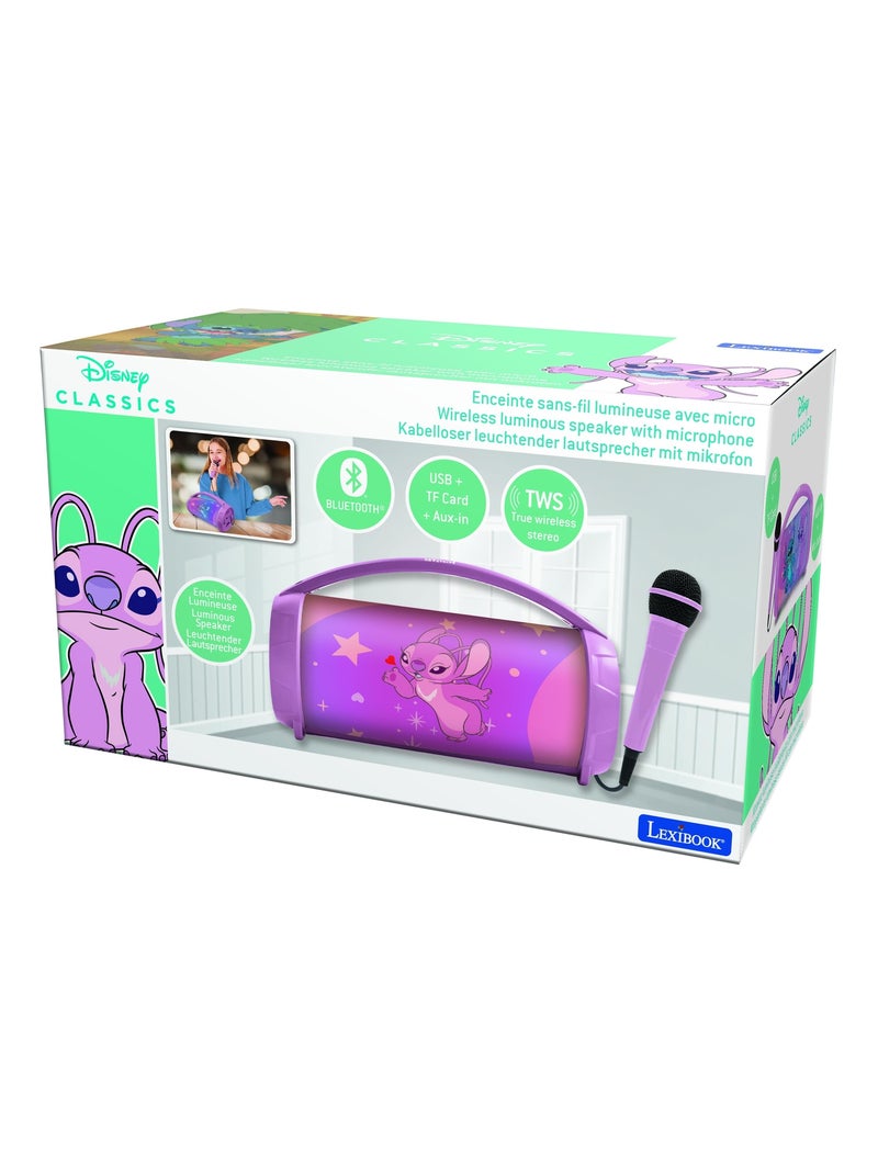 Altifalante leve angel bluetooth® com microfone Rosa - Kiabi