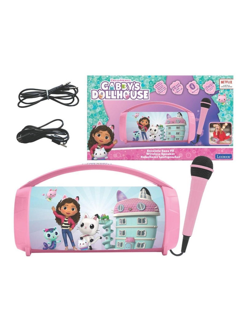 Altifalante luminoso bluetooth® com microfone da gabby's dollhouse Rosa - Kiabi