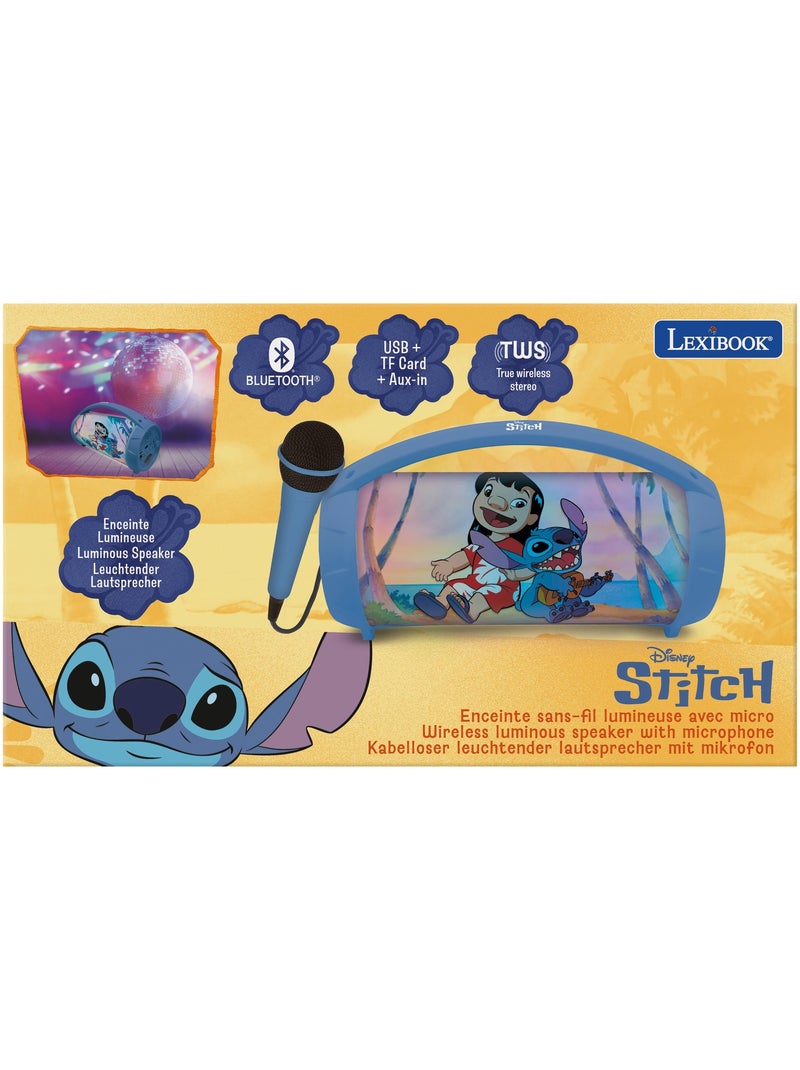 Altifalante luminoso stitch bluetooth® com microfone Azul - Kiabi