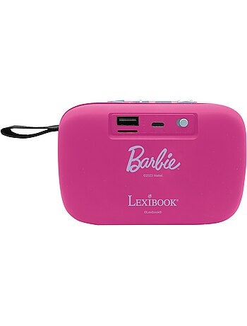 Altifalante portátil bluetooth® da barbie com acabamento em tecido