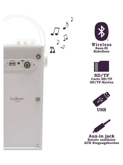 Altifalante portátil bluetooth® iparty® trendy com microfone e efeitos de luz fantásticos - Kiabi
