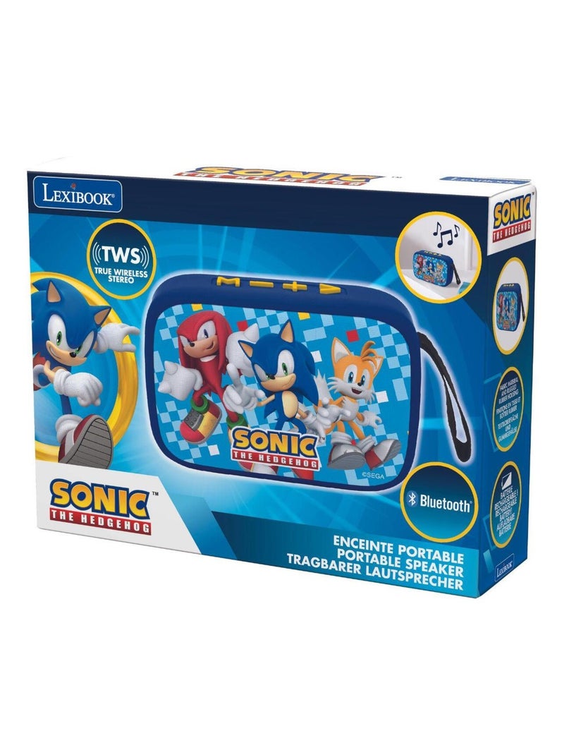 Altifalante portátil sonic bluetooth® com acabamento em tecido Azul - Kiabi