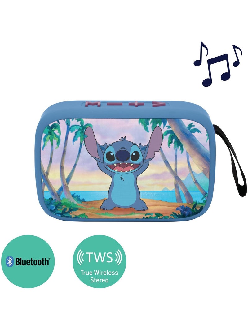 Altifalante portátil stitch bluetooth® com acabamento em tecido Azul - Kiabi
