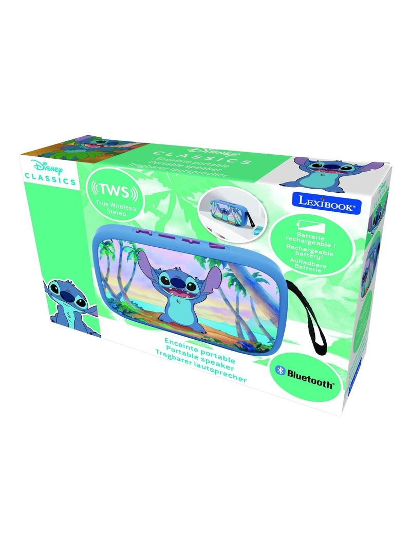 Altifalante portátil stitch bluetooth® com acabamento em tecido Azul - Kiabi
