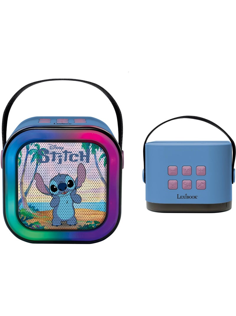 Alto-falante portátil de karaokê disney stitch com um microfone sem fio Azul - Kiabi