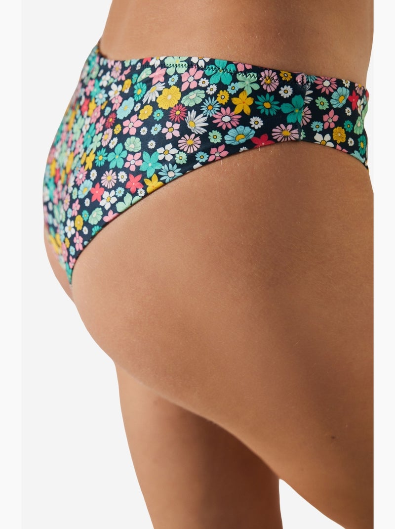 Amadora parte de baixo de biquíni hipster com estampado floral penti Azul-marinho - Kiabi