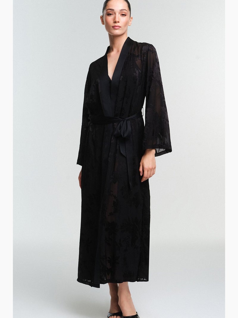 Amara robe de mangas compridas penti Preto - Kiabi