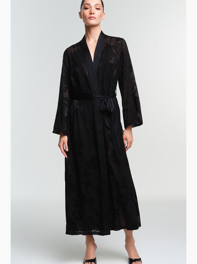 Amara robe de mangas compridas penti Preto - Kiabi