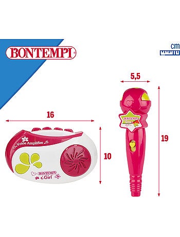 Amplificador de microfone com luzes e sons bontempi