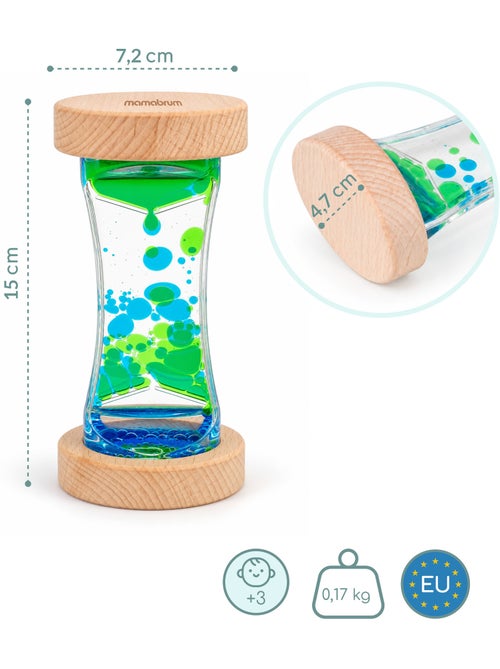 Ampulheta sensorial madeira brinquedo aprendizagem 30s rolo mamabrum - Kiabi Ampulheta sensorial madeira brinquedo aprendizagem 30s rolo mamabrum - Kiabi