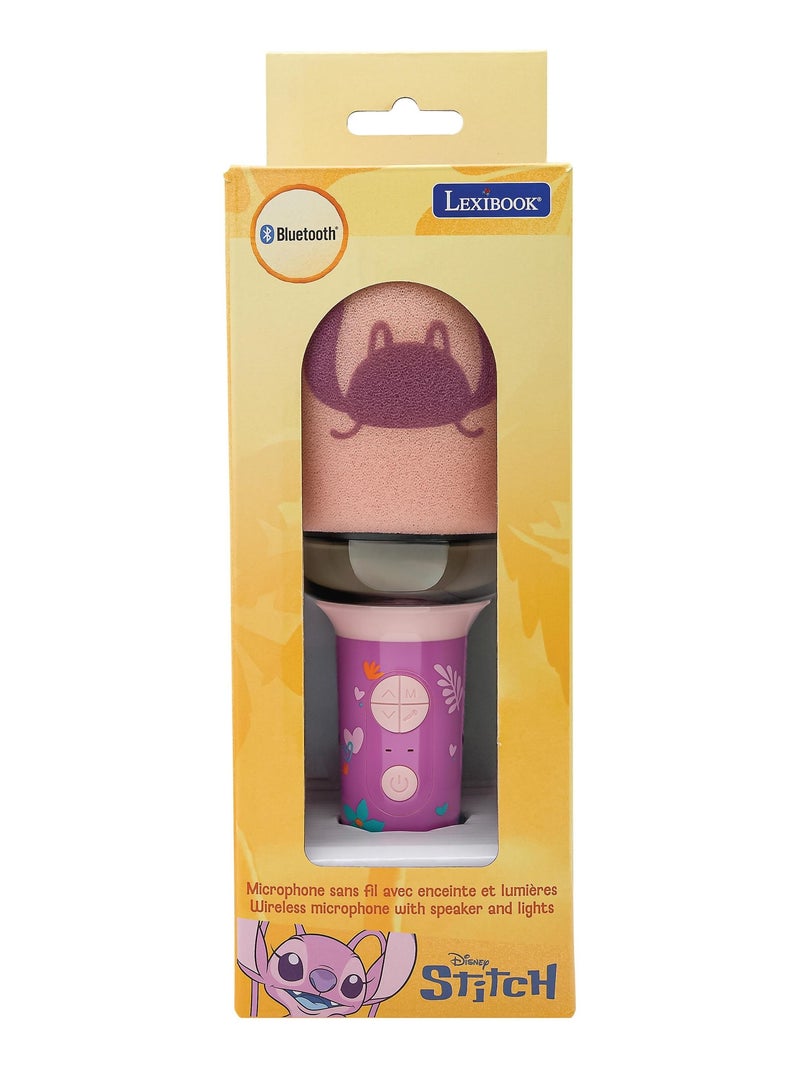Angel karaoke microfone microfone com efeitos sonoros e luminosos Rosa - Kiabi