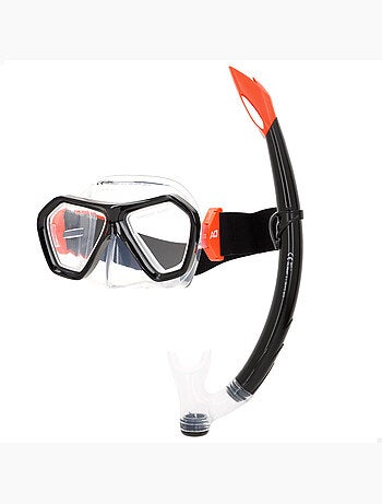 Aqua sport conjunto com máscara de cristal e tubo de silicone +7 anos