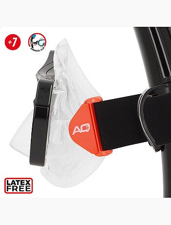 Aqua sport conjunto com máscara de cristal e tubo de silicone +7 anos