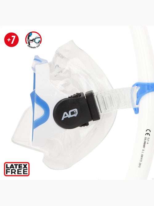 Aqua sport kit de snorkel infantil com máscara, snorkel e nadadeiras + 7 anos - Kiabi