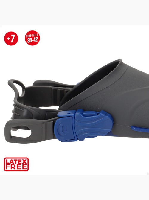 Aqua sport nadadeiras junior, tamanhos 36 a 42 ajustáveis +7 anos - Kiabi