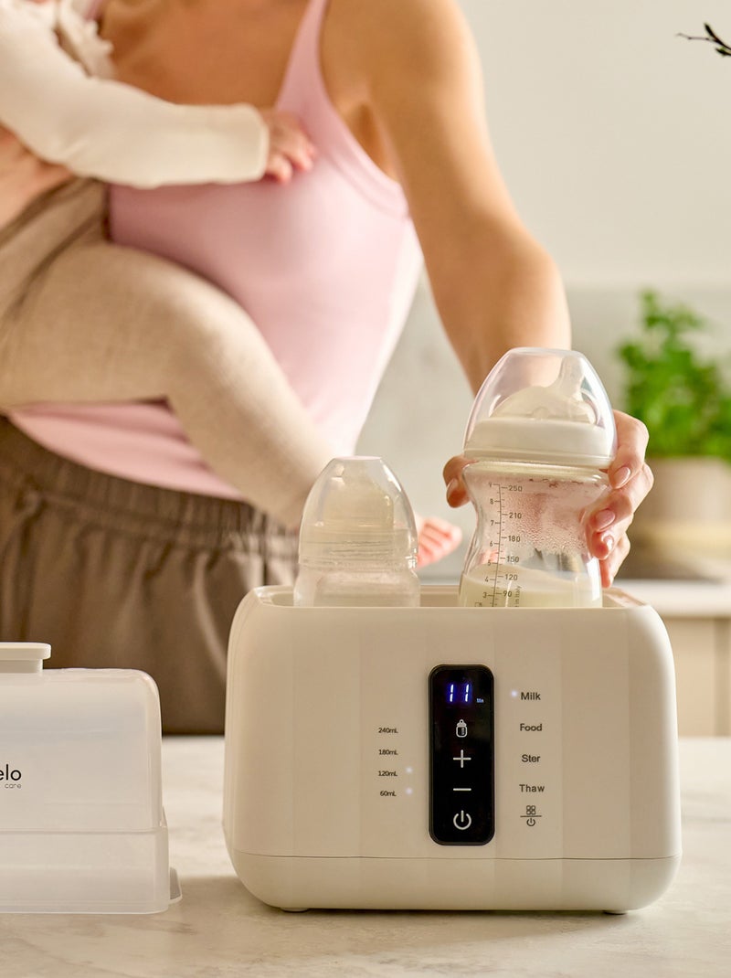 Aquecedor de biberões 6 em 1 LIONELO Thermup Duo - Esterilização - Aquecimento - Sem BPA Branco - Kiabi