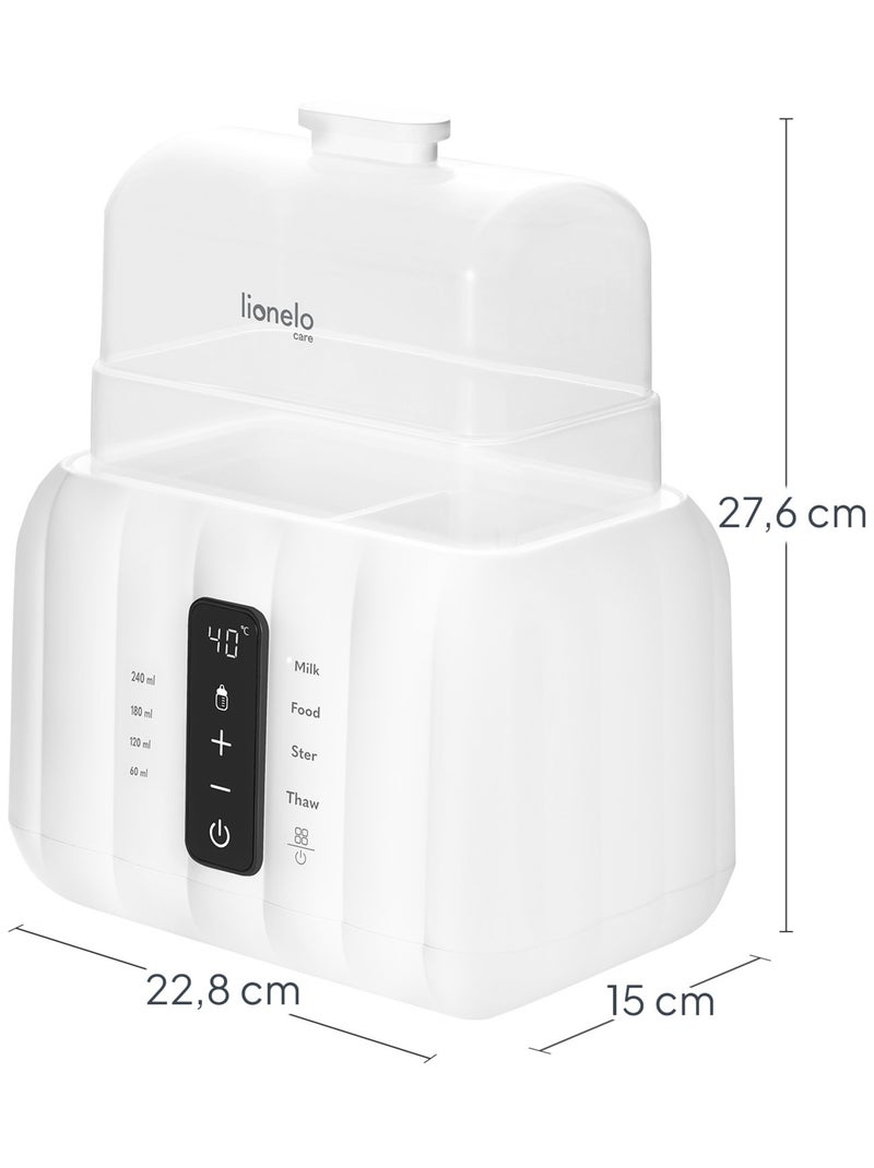 Aquecedor de biberões 6 em 1 LIONELO Thermup Duo - Esterilização - Aquecimento - Sem BPA Branco - Kiabi