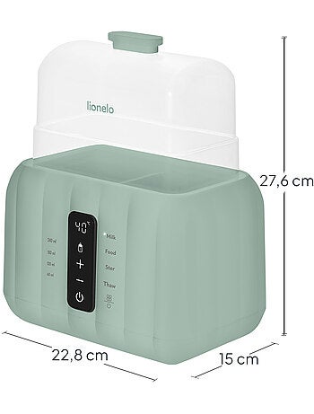 Aquecedor de biberões 6 em 1 LIONELO Thermup Duo - Esterilização - Aquecimento - Sem BPA