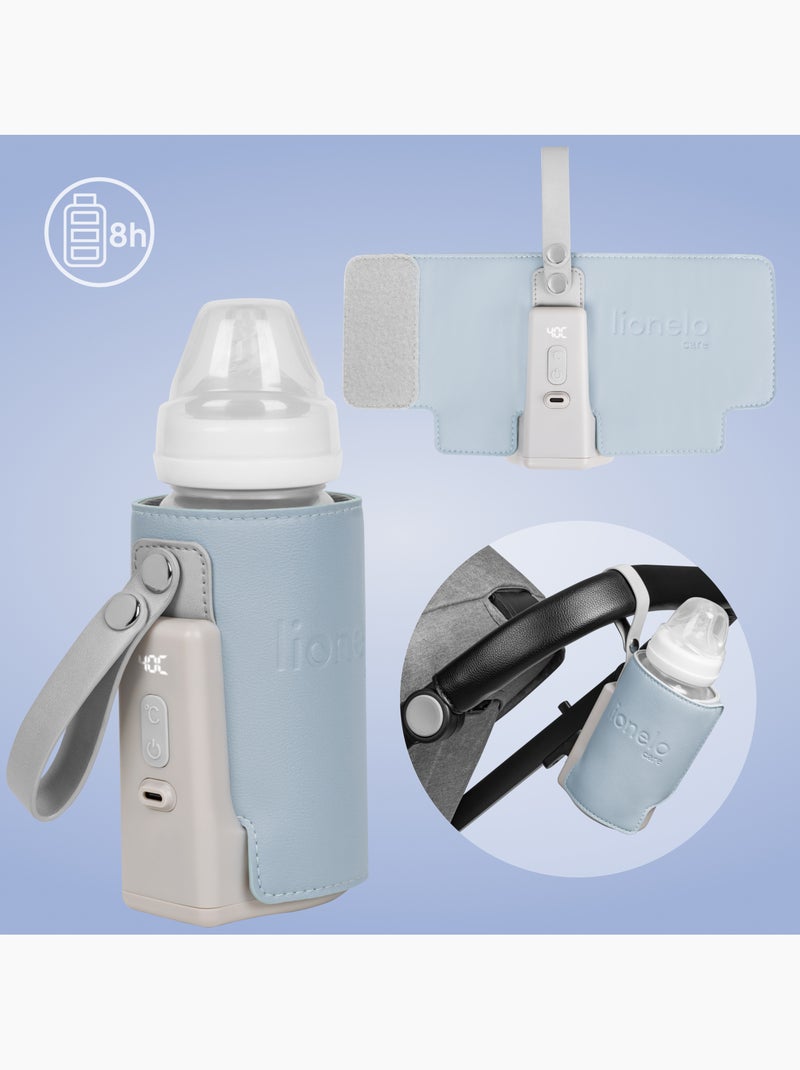 Aquecedor de Biberões LIONELO Thermup Go Plus - Sem BPA - 38-50°C - Bateria até 8h Azul - Kiabi