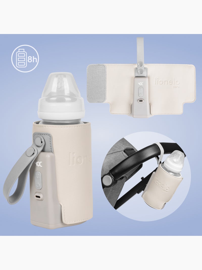 Aquecedor de Biberões LIONELO Thermup Go Plus - Sem BPA - 38-50°C - Bateria até 8h Bege - Kiabi