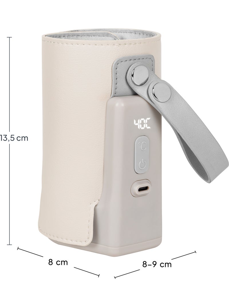 Aquecedor de Biberões LIONELO Thermup Go Plus - Sem BPA - 38-50°C - Bateria até 8h Bege - Kiabi