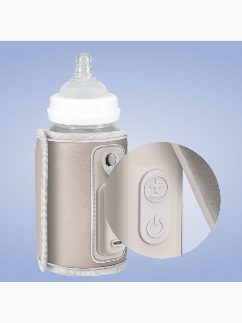 Aquecedor de Biberões Portátil LIONELO Thermup Go - USB - Mantém Temperatura 24h - Sem BPA Bege - Kiabi