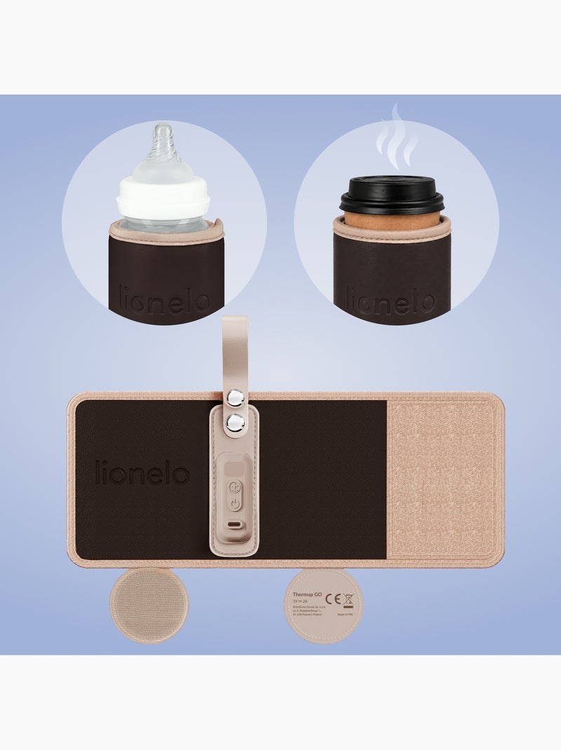 Aquecedor de Biberões Portátil LIONELO Thermup Go - USB - Mantém Temperatura 24h - Sem BPA Castanho - Kiabi