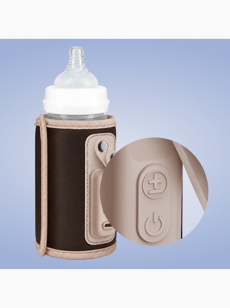 Aquecedor de Biberões Portátil LIONELO Thermup Go - USB - Mantém Temperatura 24h - Sem BPA Castanho - Kiabi
