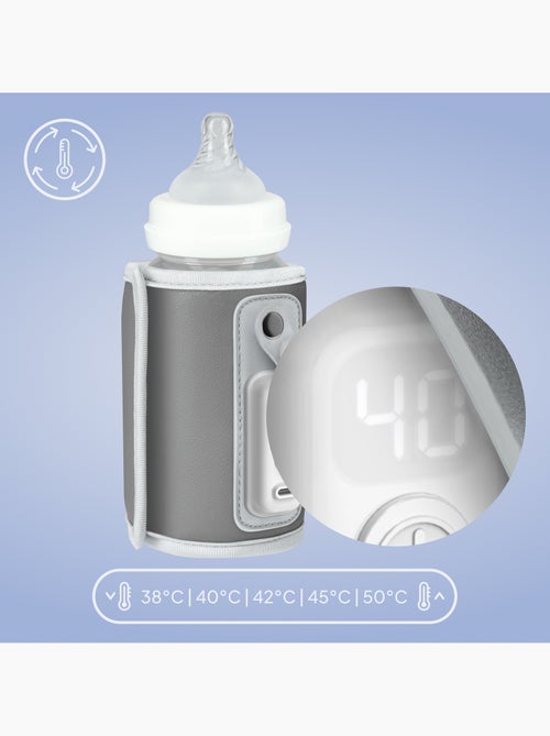 Aquecedor de Biberões Portátil LIONELO Thermup Go - USB - Mantém Temperatura 24h - Sem BPA - Kiabi Aquecedor de Biberões Portátil LIONELO Thermup Go - USB - Mantém Temperatura 24h - Sem BPA - Kiabi