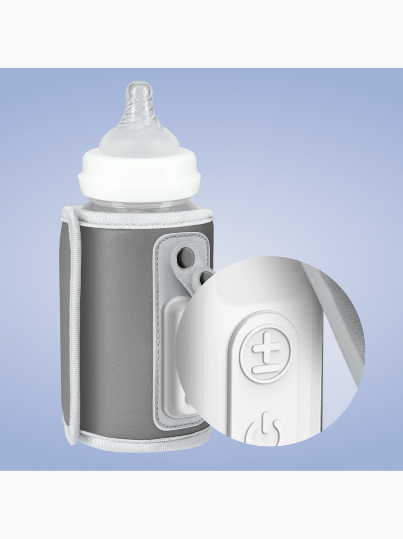 Aquecedor de Biberões Portátil LIONELO Thermup Go - USB - Mantém Temperatura 24h - Sem BPA Cinza - Kiabi