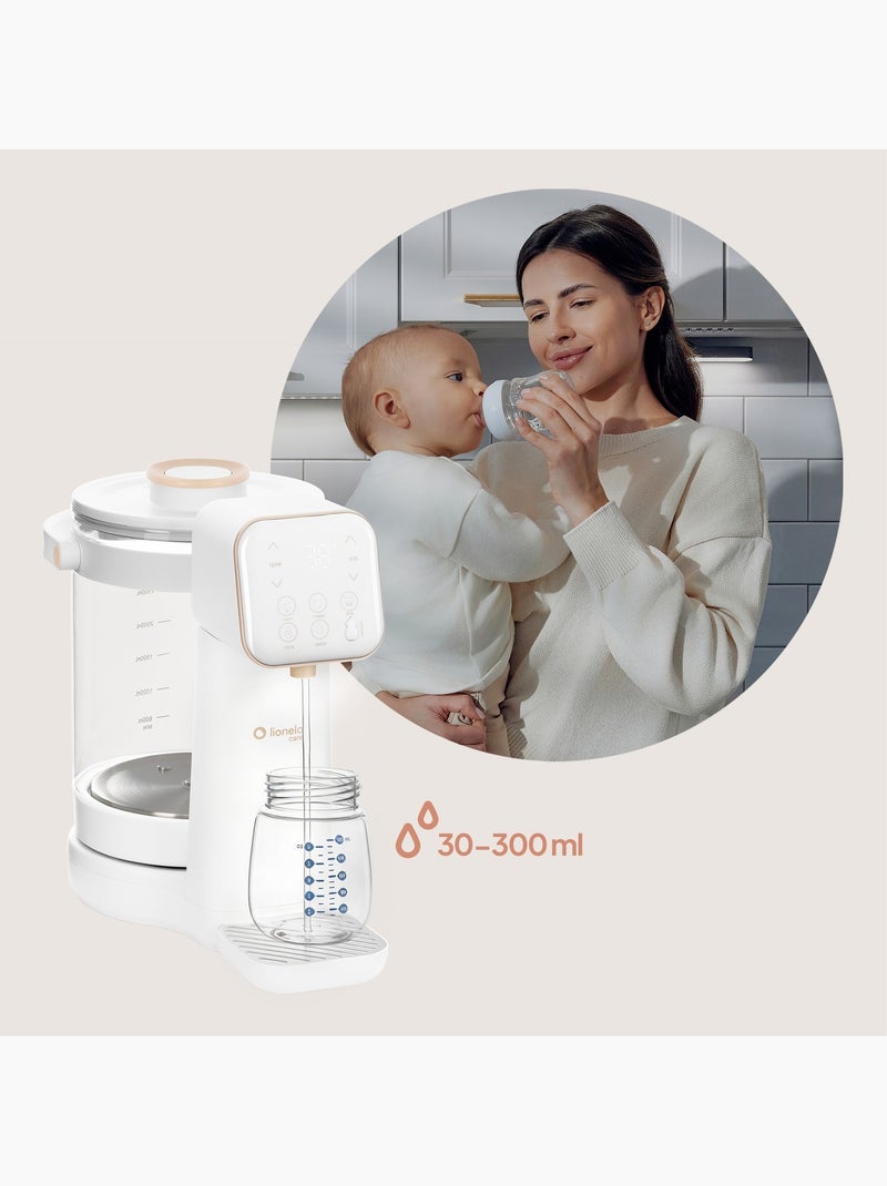 Aquecedor LIONELO Babypresto 2.0 - Dispensador - 3L - Lâmpada UV - Memória de dose Branco - Kiabi