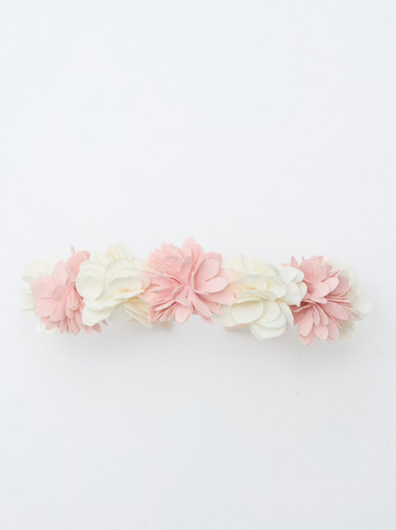 Arco de cabelo florido Rosa - Kiabi