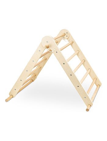 Área de jogos modular 3 em 1 hypermotion – triângulo pikler e parede de escalada