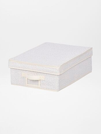 Arrumação com tampa em malha trama