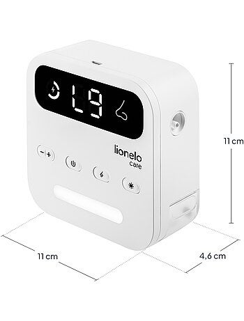 Aspirador nasal elétrico LIONELO BabyAir Flow – 9 níveis de ajuste – 3 x ponteiras – Silencioso