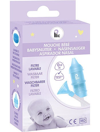 Aspirador nasal manual reutilizável com filtro